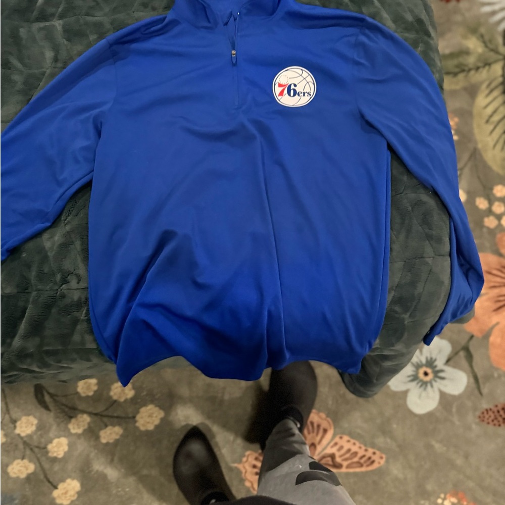Philadelphia 76ers Blue Pullover Quarter-Zip